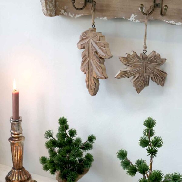 Blad m. mønster - H20cm