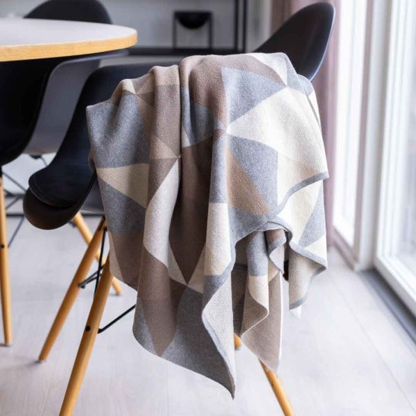 Strikket plaid - Triangle