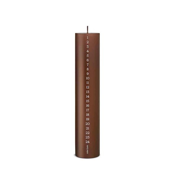 Kalenderlys Hazelnut - H25cm