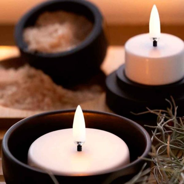 LED Fyrfadslys - Hvid H4cm